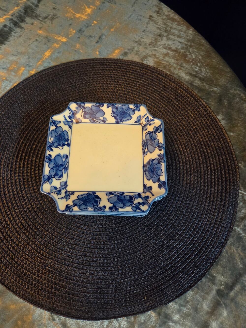 VTG Arita-yaki (Imari) porcelain set of 5 small plates or kozara.